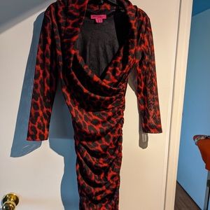 Vintage Betsey Johnson dress size 0. Knees length made in USA.
